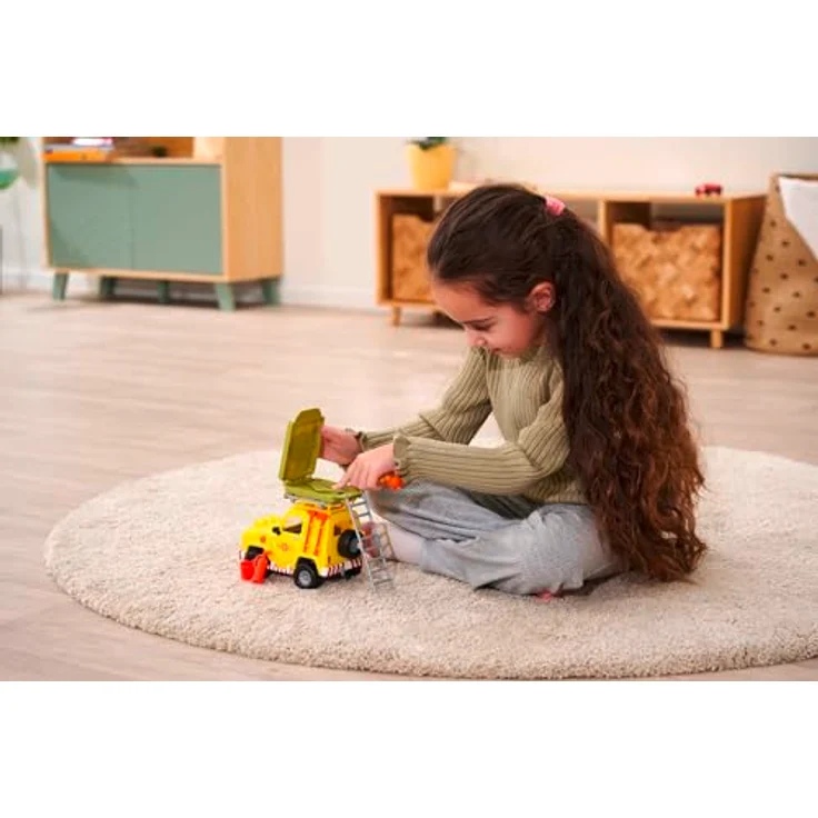 Simba Feuerwehrmann Sam Geländewagen mit Dachzelt, ausklappbar, 16 cm, Figur, Licht, Seilwinde, Zubehör, ab 3 Jahren – Bild 5