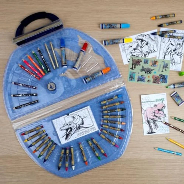 Jurassic World Kreativset Malkoffer 51-teilig, Malen & Gestalten für Kinder ab 3 Jahren, bunt – Bild 5