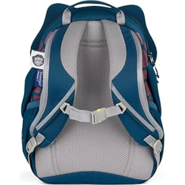 Affenzahn Kindergartenrucksack, Kindergartentasche mit gestickten Details, reflektierenden Elementen und flexiblem Stauraum, Blau – Bild 4