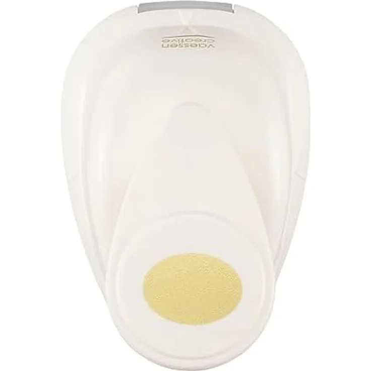 Vaessen Creative Motivstanzer Oval, 3.2 x 4.5 cm, für Bastelpapier und Tonpapier, Weiß/Rosa