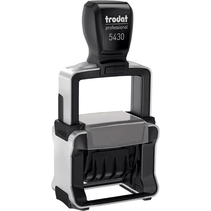TRODAT Stempel Trodat Datumstempel mit Text '5430', Recycling-Kunststoff & Edelstahl, inkl. Gutschein