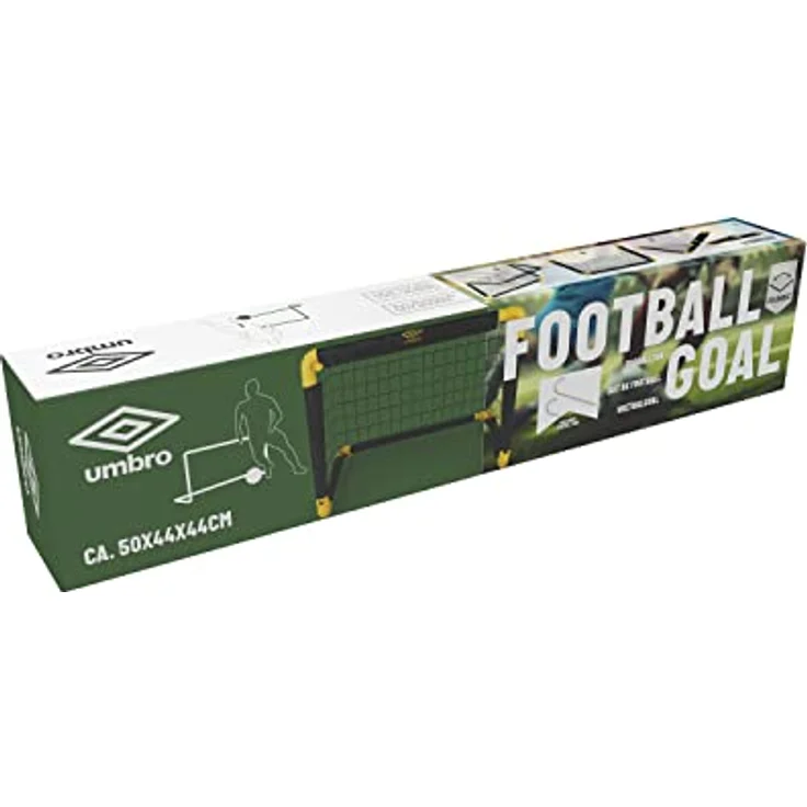 Umbro Fußballtor -50 x 44 x 44 cm Faltbar für Kinder und Erwachsene - Schwarz/Gelb – Bild 4
