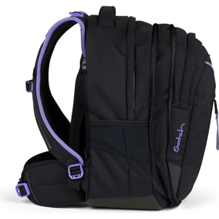 Satch Match Schulrucksack Purple Phantom, ergonomisch, reflektierend, 2 Hauptfächer, 1 Organizerfach – Bild 5