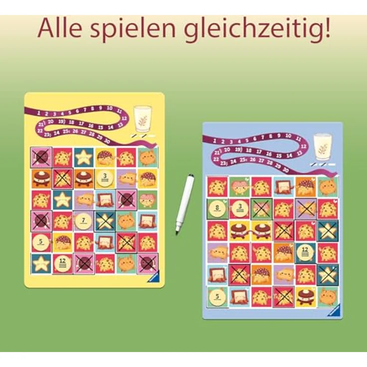 Ravensburger Keksekästchen 24749, Roll & Write Spiel mit doppelseitigen Spielplänen und abwischbaren Stiften, geeignet ab 8 Jahren – Bild 5
