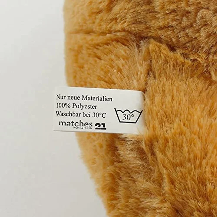 matches21 HOME & HOBBY Plüschfigur Teddybär mit Herz Ich pass auf Dich auf braun 25 cm (1-St) – Bild 6
