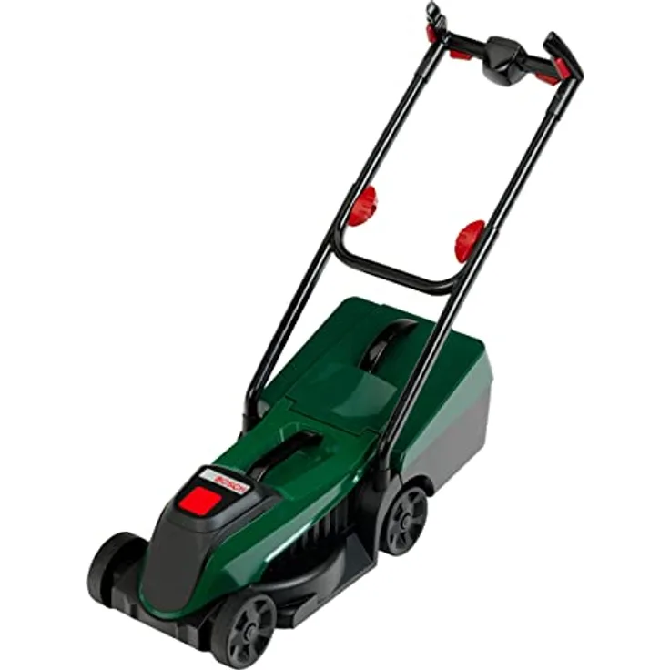 Klein Kinder-Rasenmäher Bosch mini Rotak II, mit Sounds und Licht, entnehmbarer Grasfangbehälter, Rot