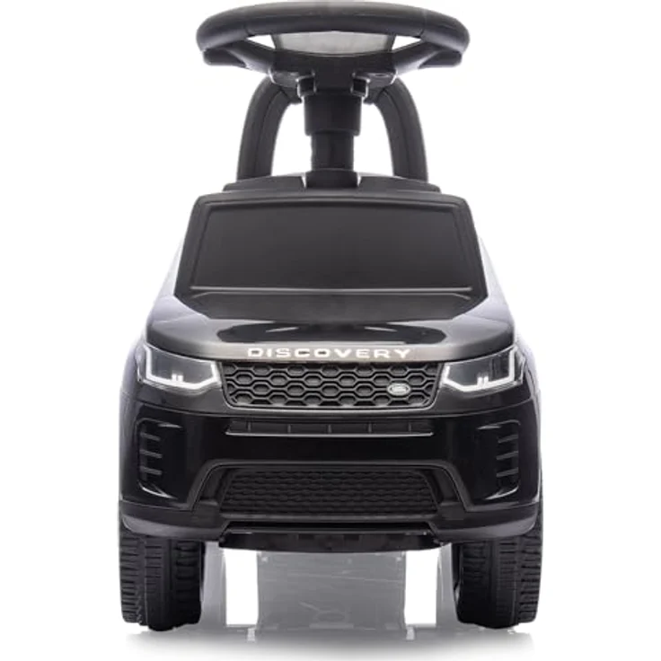Schwarz Kitchen Rutscher Land Rover Discovery, 2in1 Fahrzeug für Kinder mit Hupe, Sirene und abnehmbarem Anhänger, schwarz – Bild 5