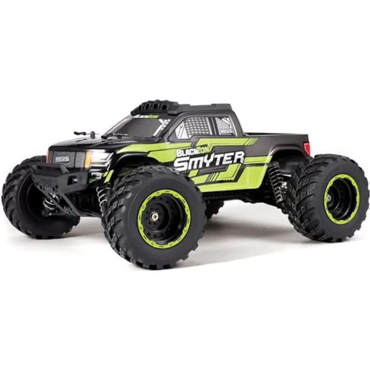 Blackzon Smyter MT 1/12 4WD, RTR Ferngesteuertes Auto mit Allradantrieb, 390er Bürstenmotor und Li-Ion-Akku, elektrisch blau oder leuchtend grün – Bild 2