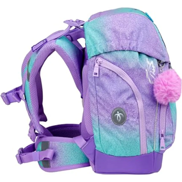 Belmil Comfy Plus Premium Schulranzen-Set, ergonomischer Ranzen mit Brust- & Hüftgurt, DIN A4 geeignet, 16 L, reflektierender Magnetverschluss – Bild 4