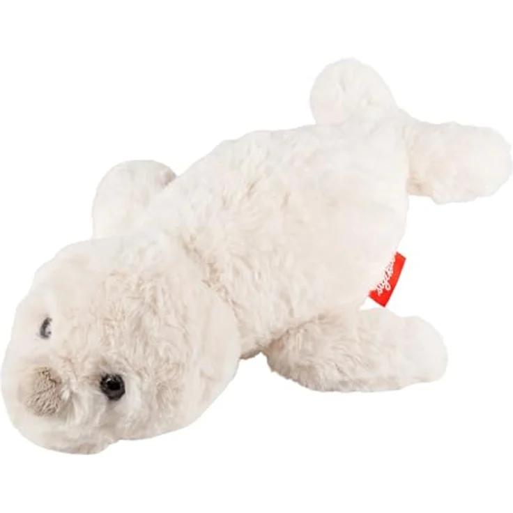 SIGIKID Plüschtier Robbe Flauscherie, besonders weich und flauschig, für Babys und Kinder, 45 cm, Weiß – Bild 1