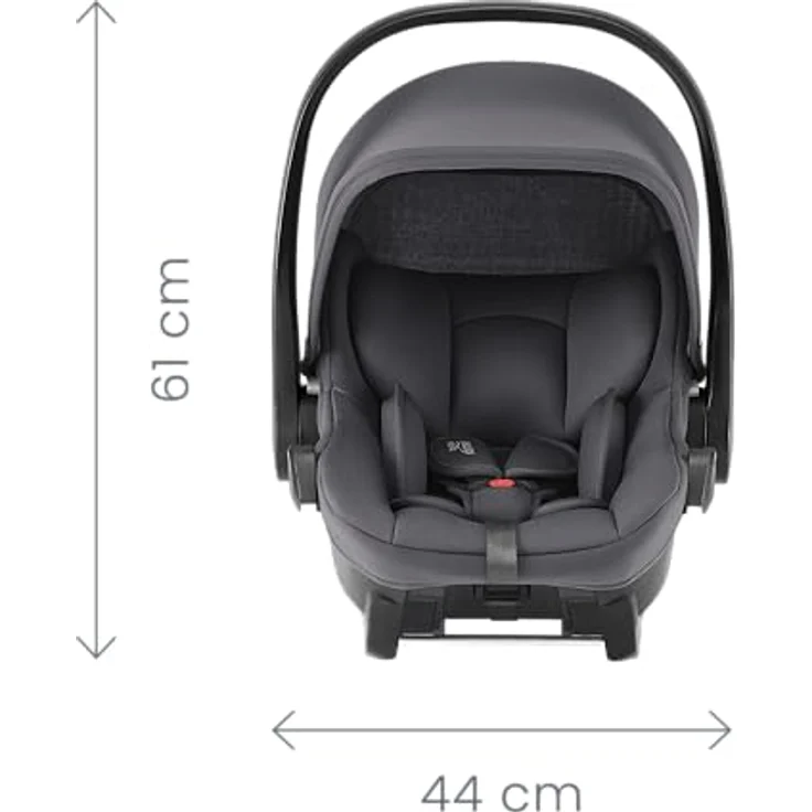 Britax Römer Babyschale Baby-Safe Core, i-Size Babyschale bis 83 cm, Frost Grey, Extra leicht 3,9 kg – Bild 4