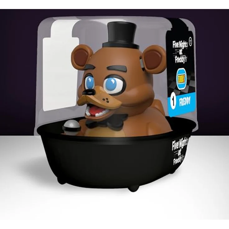 TUBBZ Erstausgabe: Five Nights at Freddy's- Freddy Fazbear Cosplaying-Gummiente Vinylfigur, Sammelfigur, 9 cm, Five Nights At Freddy's-Logo, für Fans und Sammler – Bild 2