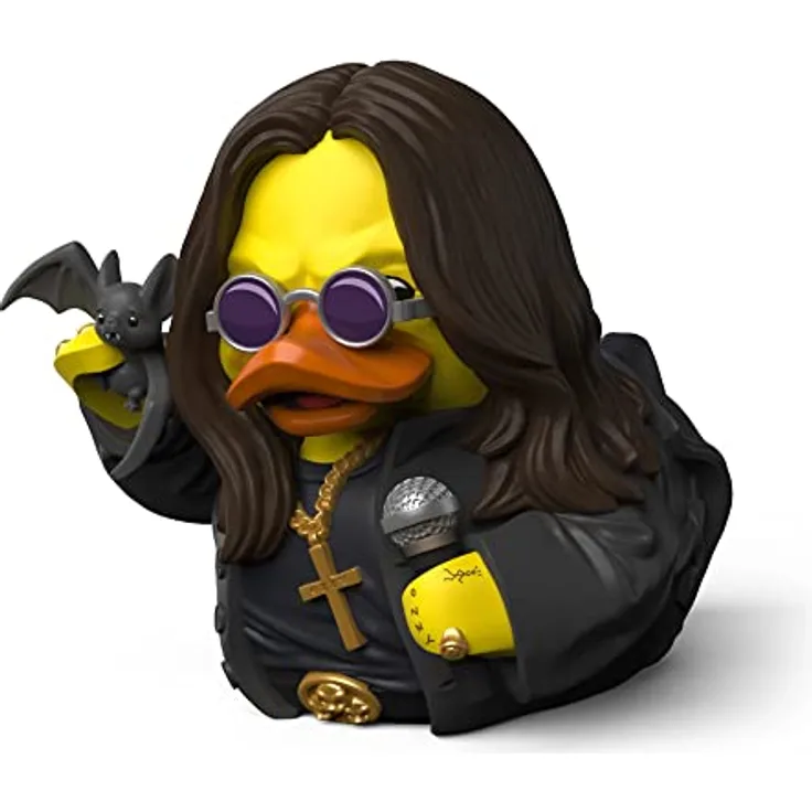 TUBBZ Box-Ausgabe Ozzy Osbourne Sammler-Vinyl-Gummiente Figur - Offizielles Ozzy Osbourne Merchandise - Musik, hochdetailliert und 9 cm groß.