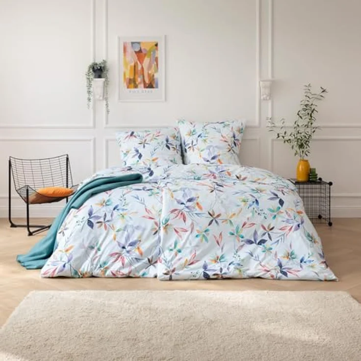 Estella Mako Interlock Jersey Bettwäsche Delphine Multicolor - Kinderbettwäsche mit ägyptischen Langstapelgarnen und Estella Garantie-Reißverschluss – Bild 2