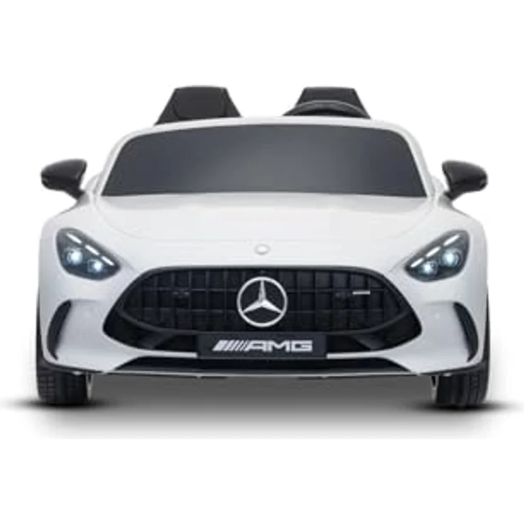 Beneo Elektrisches Kinderauto Mercedes GT63 AMG, 24V Zweisitzer mit 4x4-Antrieb, weiß, verstellbarer Fahrersitz, weiche EVA-Räder, 2,4-GHz-Fernbedienung, USB/Bluetooth, 200W-Motoren, Federung, Lithium-Akku, LED-Lichter, ORIGINAL-Lizenz – Bild 2