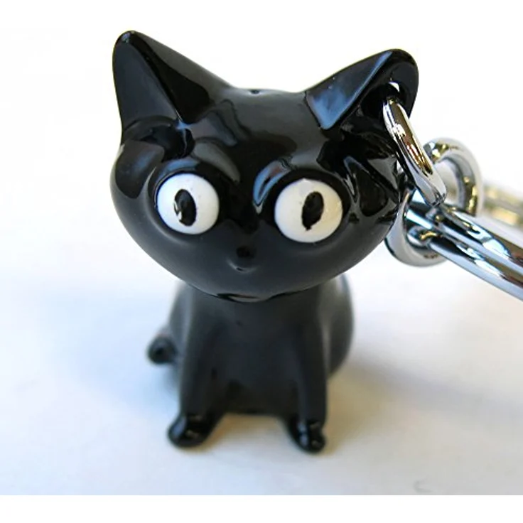 Troika "Felix" Schlüsselanhänger, metallguss Katze in schwarz, inkl. glänzenden Schlüsselring, das Original von Troika – Bild 4