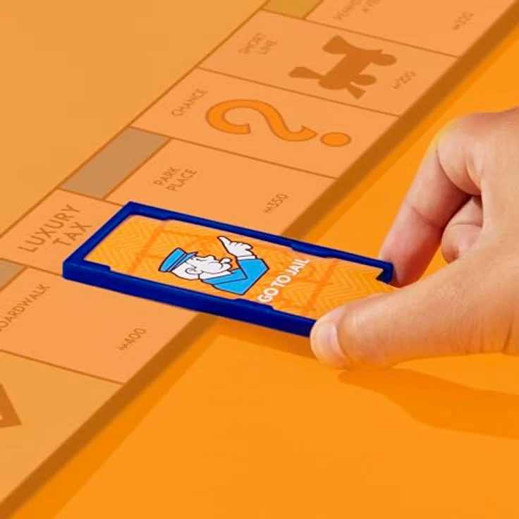 Hasbro Gaming Monopoly Erweiterung Prison, Regeln für Gefängnisfelder angepasst, verkürzt die Spieldauer um die Hälfte – Bild 6