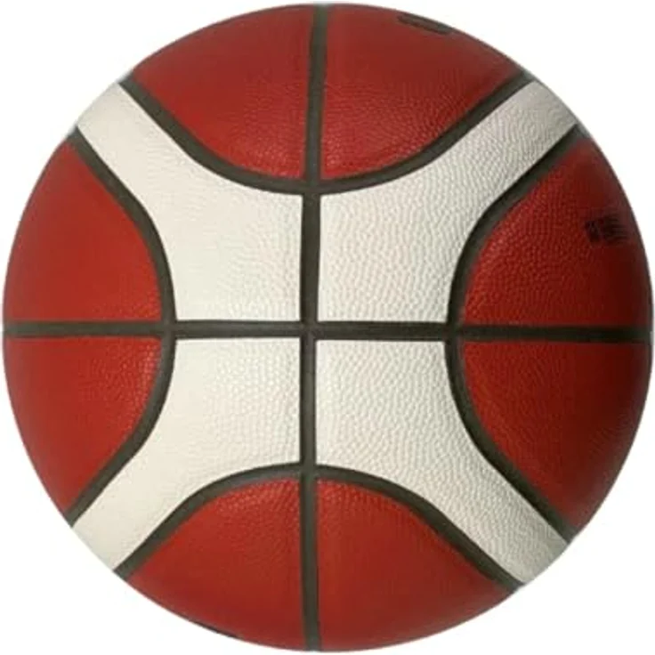 Molten B6G4550, Wettspiel-Basketball aus Premium Synthetik-Leder mit FIBA-Zulassung und optimierter Ballführung – Bild 3