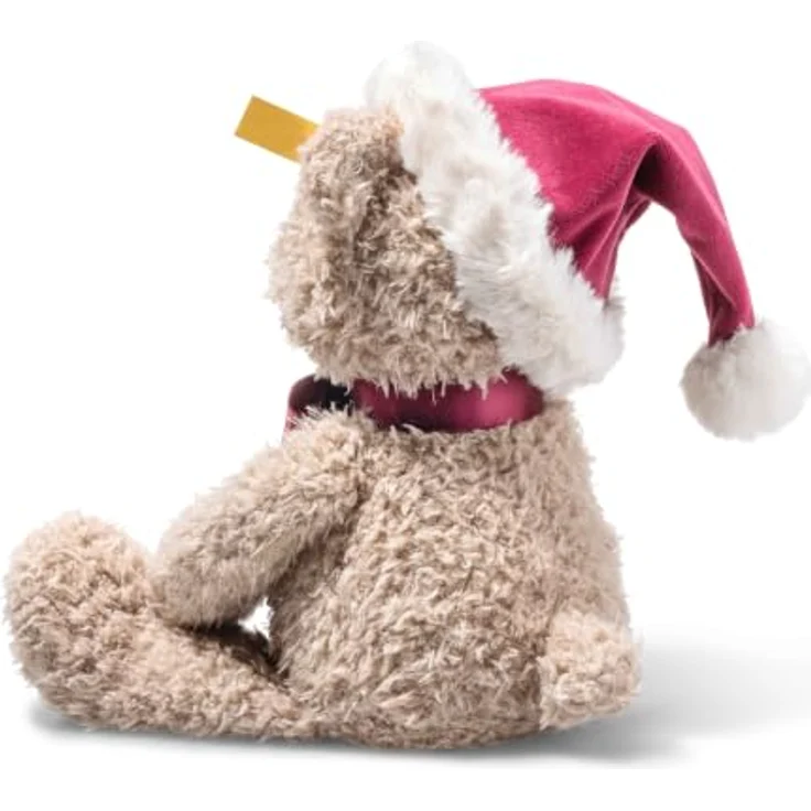 Steiff Teddybär Jimmy Weihnachten, Plüsch Kuscheltier 30 cm, beige, mit Granulatsäckchen und Knopf im Ohr – Bild 3