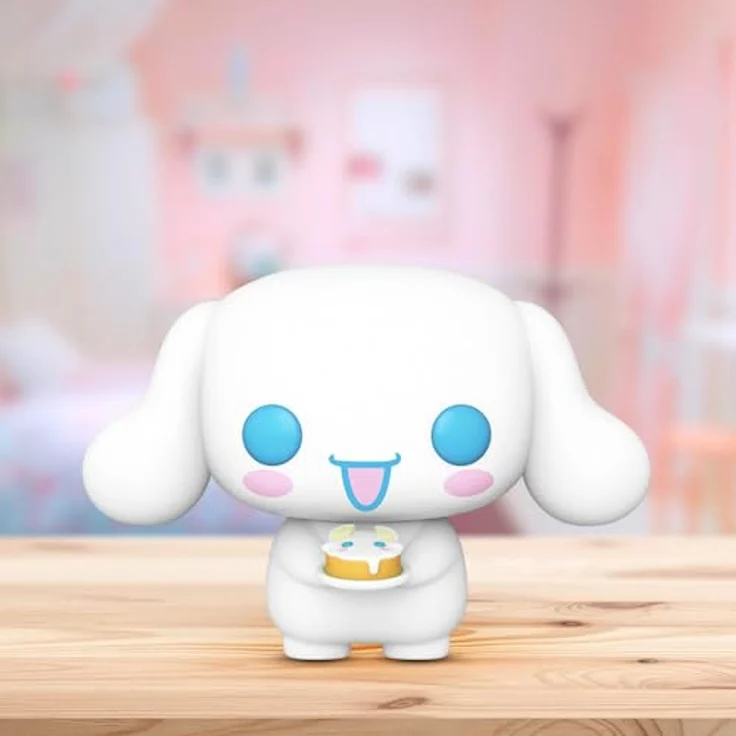 Funko Pop Cinnamoroll Sammelfigur mit Dessert, Hello Kitty and Friends Figur, 9,5 cm, mit kleinem Törtchen, weiß – Bild 4