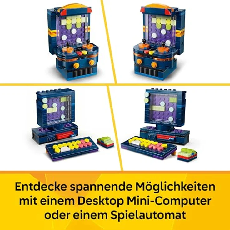 LEGO Creator 3-in-1 Retro-Spielkonsole, Bauset mit 3 Bauoptionen: Spielkonsole, Mini-PC oder Spielautomat, für Kinder ab 8 Jahren, kreatives Geschenk für Gamer – Bild 5