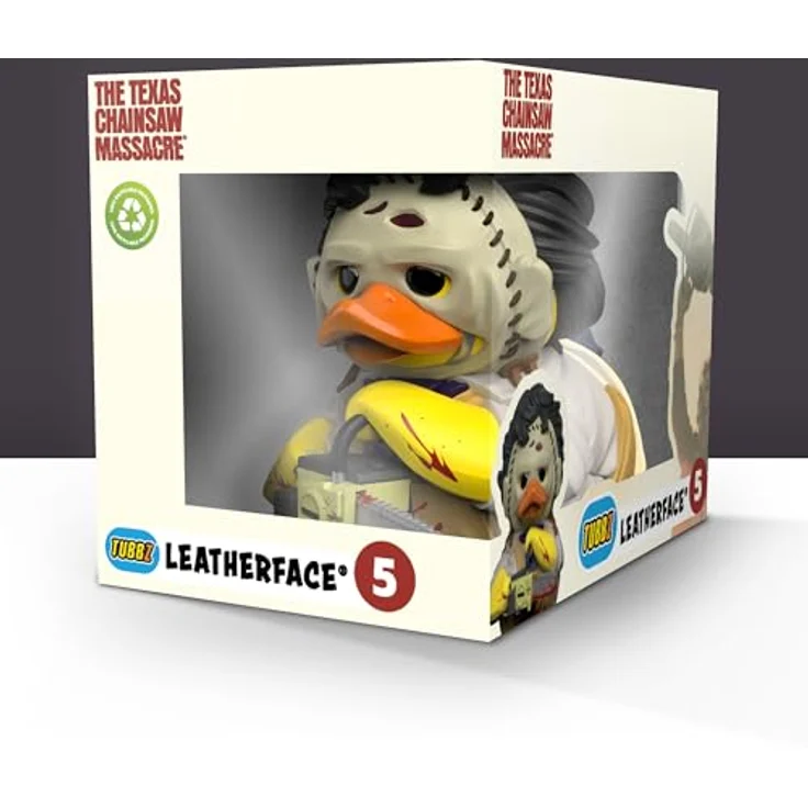 TUBBZ Boxed Ausgabe Lederface Sammel-Vinyl-Gummientenfigur - Offizielles Texas Chainsaw Massacre Merchandise, 9 cm groß in Display-Box – Bild 2