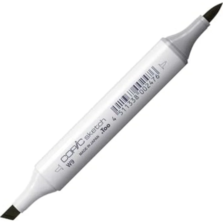 Copic COPIC Sketch Marker Typ W - 9, warm gray No. 9, professioneller Pinselmarker mit Super-Brush-Spitze und Medium-Broad-Spitze – Bild 1