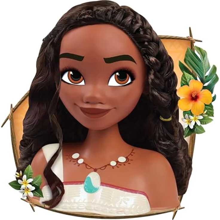 Just Play Disney Princess Moana 2, Premium Styling Head mit 7 Zubehörteilen für kreatives Spielen und Motorikförderung – Bild 4