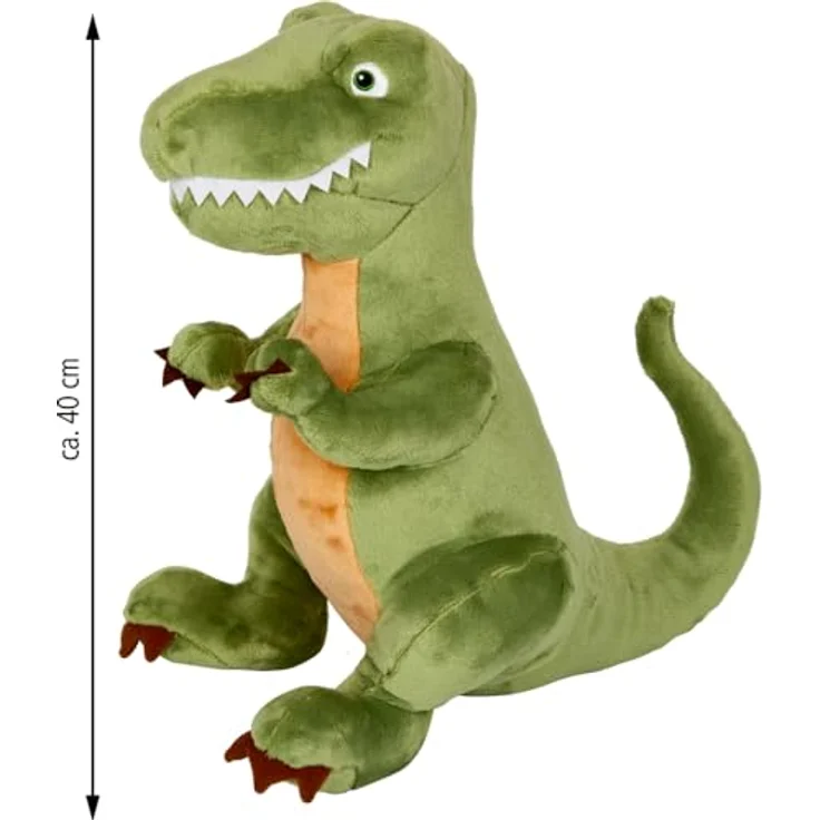 Coppenrath Verlag XL T-Rex - Dino Friends, Plüschfigur mit detailreichem Design, grün – Bild 2