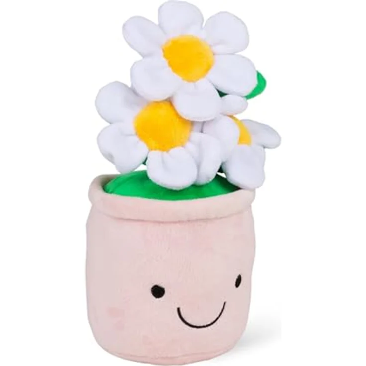 Tobar Kawaii Gänseblümchen Animigos Funky Friends Kuscheltier, flauschiger Deko-Begleiter für Blumenliebhaber – Bild 2