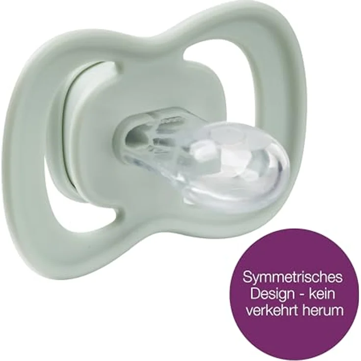 B.Box Silicone 0-6m Schnuller, kieferorthopädischer Beruhigungssauger im 2er Set, Berry/Blush – Bild 4