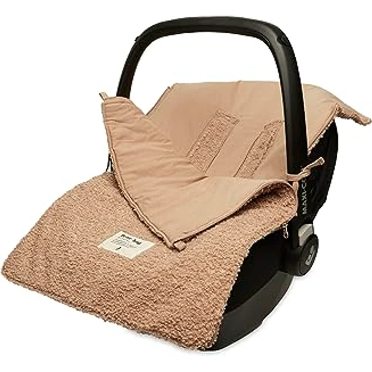 Jollein Basic Knit Fußsack Nougat Braun – Bild 2