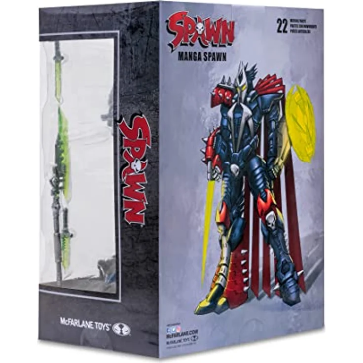 McFarlane Toys Spawn Actionfigur Manga, 18 cm, mit 22 Artikulationspunkten und Zubehör, Designer Edition (SDCC) – Bild 10
