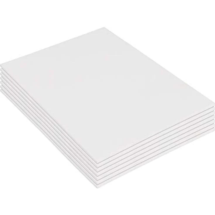 Belle Vous 7er Pack Leere Leinwand Canvas Set – 23 x 30 cm Vorgespannte Weiße Künstler Panel Leinwand zum Bemalen - Geeignet für Acryl und Öl Malerei Sowie zum Skizzieren und Zeichnen – Bild 4