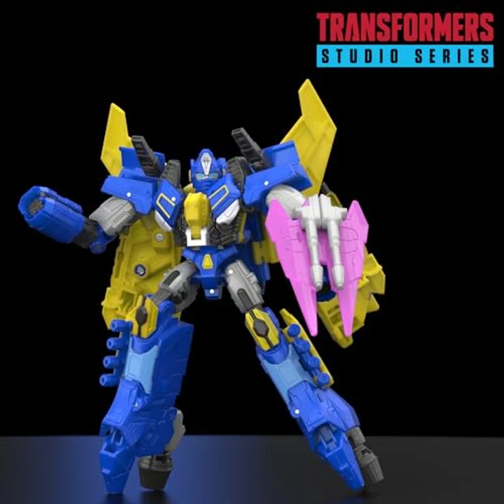 Transformers Studio Series Voyager-Klasse Sentinel Prime Action-Figur mit beweglichen Gelenken, 16,5 cm, Triple Changer und Zubehör (Schwert & 2 Blaster) – Bild 4