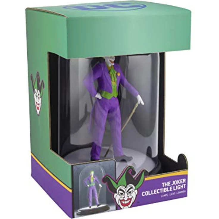 EPEE Merch - DC Comics Joker LED Glaskuppel-Leuchte mit Berührungsschalter, ca. 20 cm hoch, USB-Anschluss – Bild 1