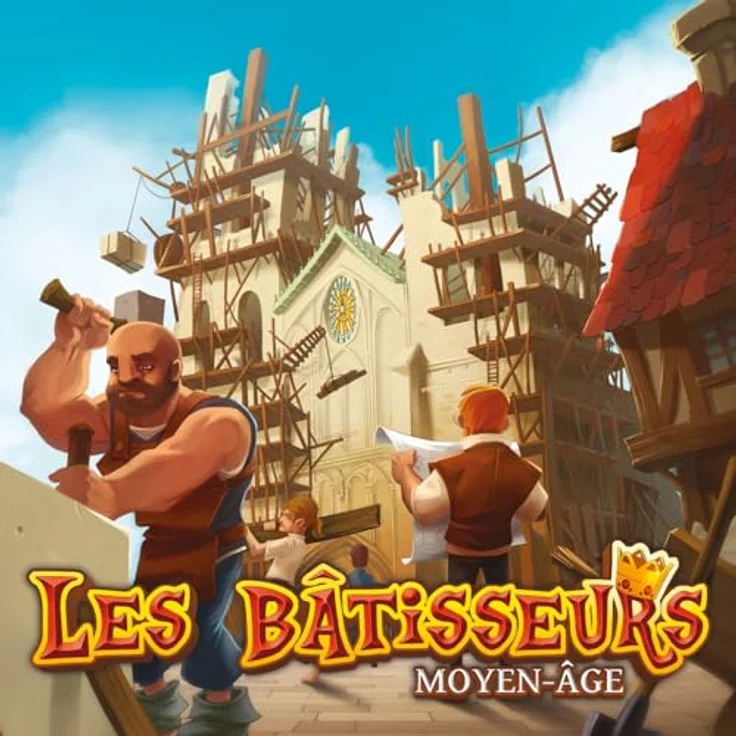 Asmodee Les Bâtisseurs : Moyen Âge, strategisches Brettspiel für 2-4 Spieler, ab 10 Jahren, aus hochwertigem Pappmaterial – Bild 2
