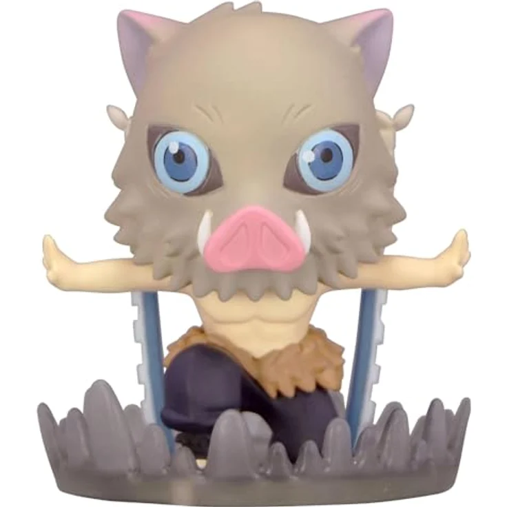 Furyu Demon Slayer: Kimetsu no Yaiba PVC Statue Hashibira Inosuke 7 cm, Detailreiche Sammelfigur in Fensterbox – Bild 1