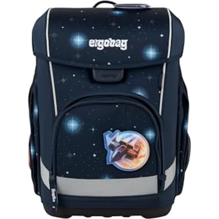 ergobag cubo Light Set ergonomischer Schulranzen, 6-teilig, extra leicht mit Hüftgurt, 860 g, aus 100% recycelten PET-Flaschen, inkl. Turnbeutel und Klettie-Set – Bild 3