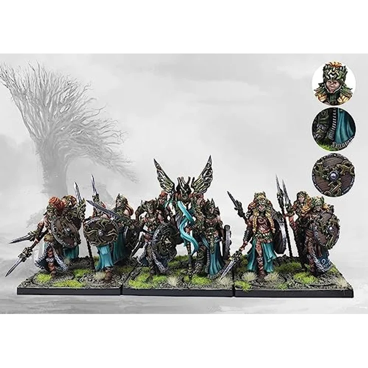 Para Bellum Wargames Nords: Valkyries Sammelfiguren, kriegerische Soldatenbräute in lila Rüstung – Bild 2