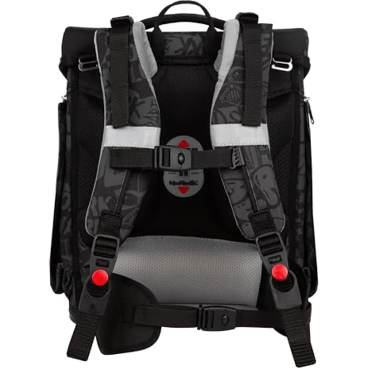 McNeill PERFECTO Schulranzen-Set 5-teilig, STAR WARS DARTH VADER, ergonomisch, ClickFlex-Rückensystem, Reflektoren, 22 l – Bild 5