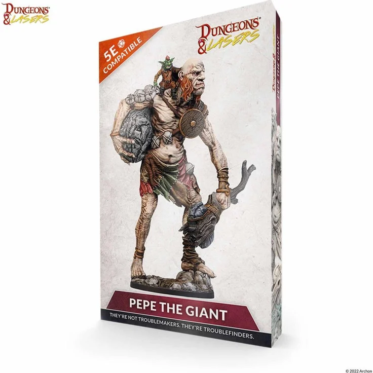 Archon Studio DNL0039: Dungeons & Lasers Miniaturen, Pepe der Riese, unbemalt und unmontiert – Bild 1
