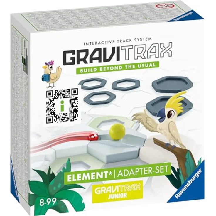 Ravensburger GraviTrax Element Adapter-Set - Erweiterbare Kugelbahn für Kinder, Interaktive Murmelbahn, Lernspielzeug und Konstruktionsspielzeug ab 8 Jahren – Bild 4