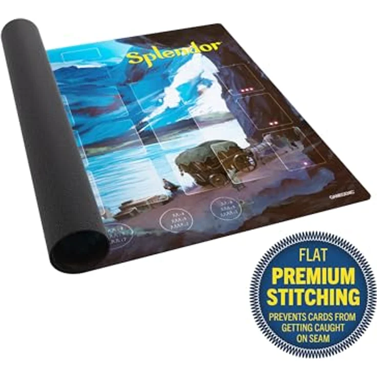 Gamegenic Splendor Game Mat, Premium Spielmatte aus Naturkautschuk, 70 x 55 cm, verstärkte Kanten, 2 mm Dicke – Bild 4