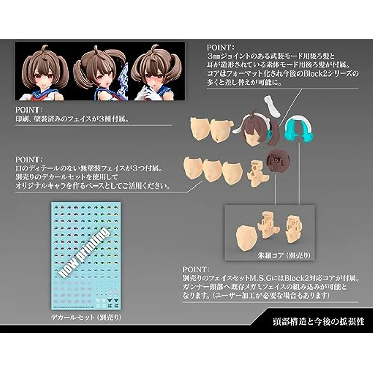 Kotobukiya Megami Device Plastic Model Kit Buster Doll Gunner, 16 cm, mit Artikulationspunkten und austauschbaren Teilen – Bild 7