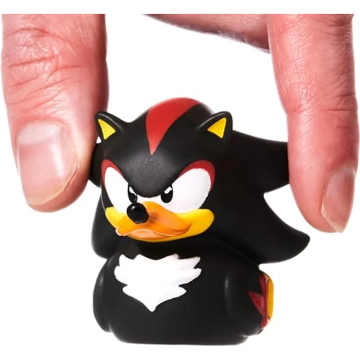 TUBBZ Mini Shadow Sammelfigur, offizielle Sonic The Hedgehog Gummiente, 5 cm, hochdetailliertes Sammlerstück in Badewannen-Displaybox – Bild 1
