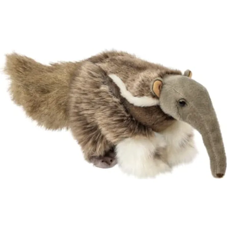 Teddys Rothenburg Kuscheltier Ameisenbär 25 cm stehend grau meliert