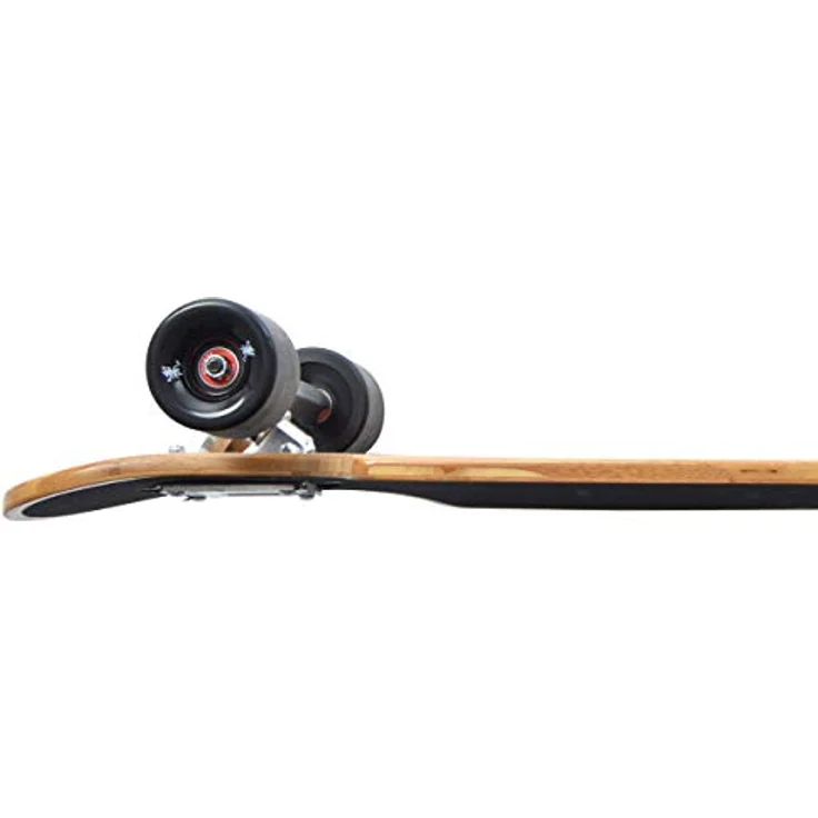 Apollo Longboard, Komplettboard mit Deck aus Bambus & Fiberglas, High-End Board mit ABEC 9 Kugellager, Flex 2 Longboards für Jugendliche und Erwachsene, Profi-Cruiser – Bild 4