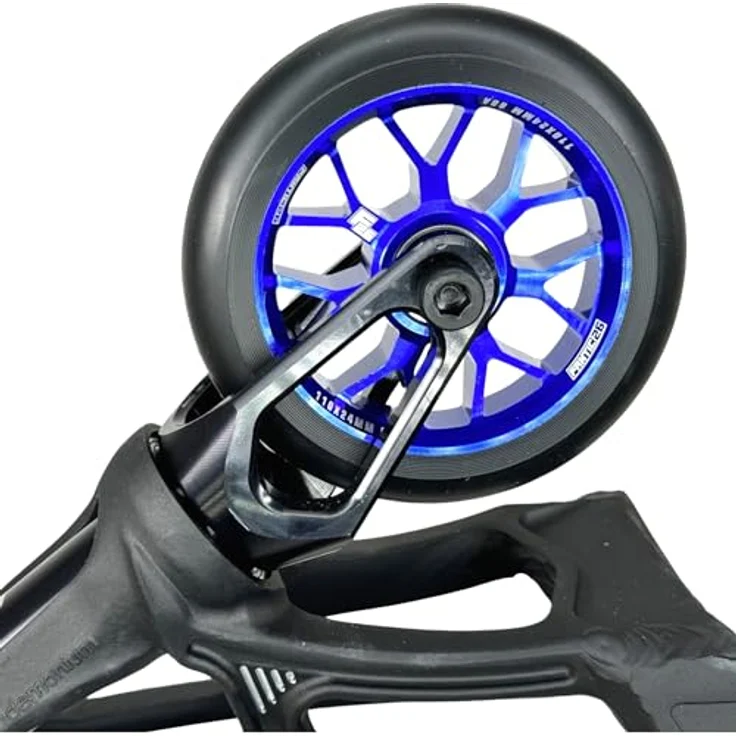 Fantic26 Spy7 Stunt-Scooter Rolle 110mm, ABEC-11 Lager, Aluminium 6061-T6, Blau/Pu Schwarz – Bild 5
