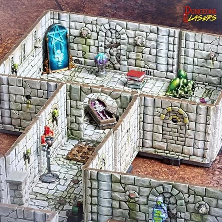 Archon Studio Dungeons & Lasers 73002, Fantasy Starter Set Zubehör, Mehrfarbig – Bild 4